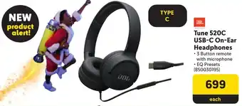 Makro JBL Tune 520C USB-C On-Ear Headphones offer