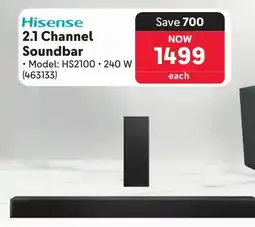 Makro Hisense 2.1 Channel Soundbar offer