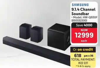 Makro SAMSUNG 9.1.4 Channel Soundbar offer