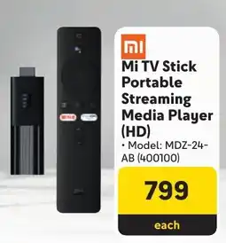 Makro Xiaomi Mi TV Stick Portable Streaming Media Player HD offer