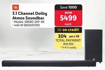 Makro JBL 3.1 Channel Dolby Atmos Soundbar offer