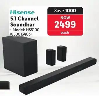 Makro Hisense 5.1 Channel Soundbar offer