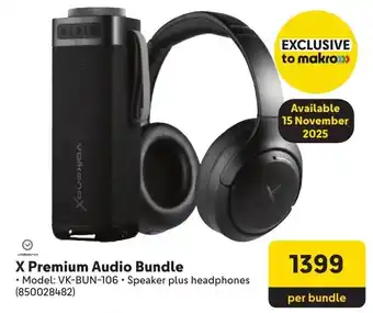 Makro Volkano X Premium Audio Bundle offer
