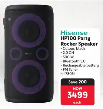 Makro Hisense HP100 Party Rocker Speaker offer