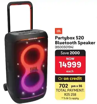 Makro JBL Partybox 520 Bluetooth Speaker offer