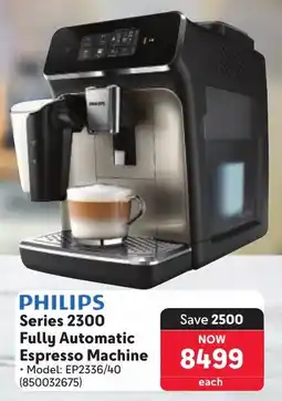 Makro PHILIPS Series 2300 Fully Automatic Espresso Machine offer