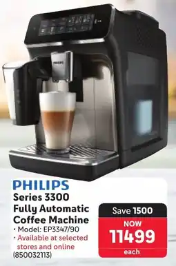 Makro PHILIPS Series 3300 Fully Automatic Coffee Machine offer