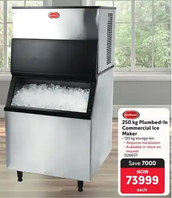 Makro SnoMaster Plumbed-In Commercial Ice Maker offer