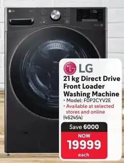 Makro LG Direct Drive Front Loader Washing Machine offer