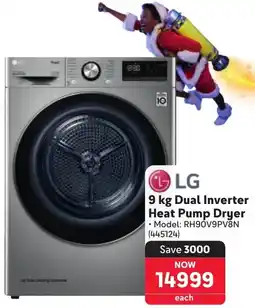 Makro LG Dual Inverter Heat Pump Dryer offer