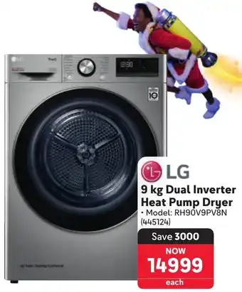 Makro LG Dual Inverter Heat Pump Dryer offer