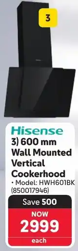 Makro Hisense Wall Mounted Vertical Cookerhood offer