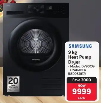 Makro SAMSUNG Heat Pump Dryer offer