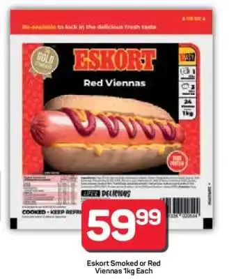 Pick n Pay Hypermarket Eskort Smoked or Red Viennas offer