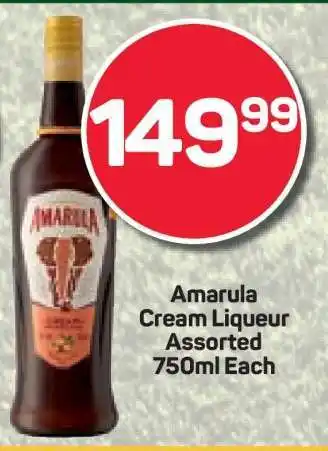 Pick n Pay Amarula Cream Liqueur Assorted 750ml Each offer
