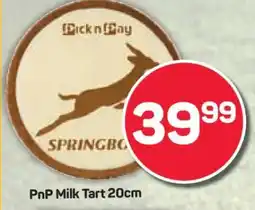 Pick n Pay PnP Milk Tart 20cm offer