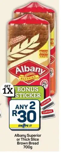 Pick n Pay Hypermarket Albany Superior or Thick Slice Brown Bread offer