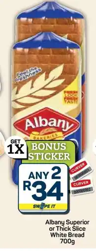 Pick n Pay Hypermarket Albany Superior or Thick Slice White Bread offer