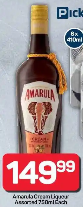 Pick n Pay Hypermarket AMARULA Cream Liqueur offer