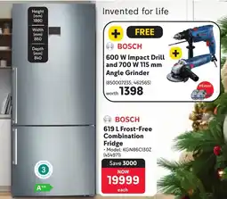 Makro BOSCH Frost-Free Combination Fridge offer