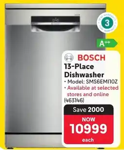 Makro BOSCH 13-Place Dishwasher offer