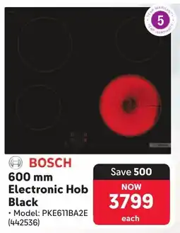 Makro BOSCH Electronic Hob Black offer