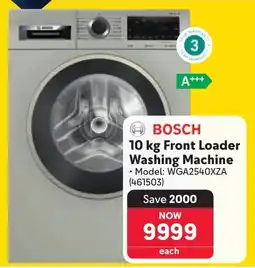 Makro BOSCH Front Loader Washing Machine offer