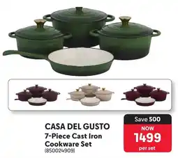Makro Casa Del Gusto Cast Iron Cookware Set offer