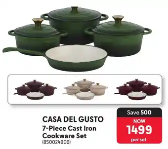 Makro Casa Del Gusto Cast Iron Cookware Set offer