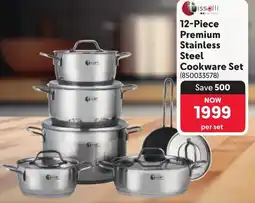 Makro Tissolli Premium Stainless Steel Cookware Set offer