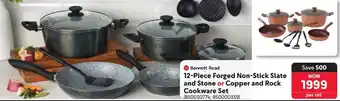Makro Bennett Read Forged Non-Stick Slate and Stone or Copper and Rock Cookware Set offer