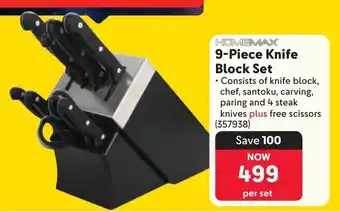 Makro Homemax Knife Block Set offer