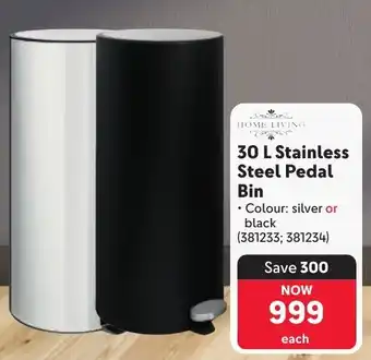 Makro Home Living Stainless Steel Pedal Bin offer