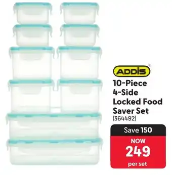Makro ADDIS 4-Side Locked Food Saver Set offer