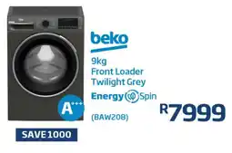 Save Hyper Beko Front Loader Twilight Grey offer