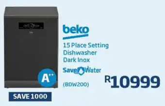 Save Hyper Beko 15 Place Setting Dishwasher Dark Inox offer
