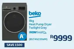 Save Hyper Beko Heat Pump Dryer Twilight Grey offer
