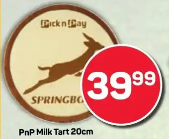 Pick n Pay PnP Milk Tart offer