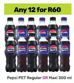 Game Pepsi PET Regular OR Maxi 300 ml offer