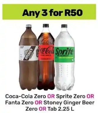 Game Coca-Cola Zero, Sprite Zero, Fanta Zero, Stoney Ginger Beer Zero, Tab offer
