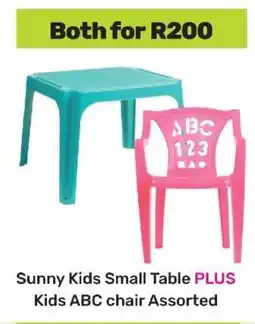 Game Sunny Kids Small Table PLUS Kids ABC chair Assorted offer