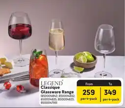 Makro Legend Classique Glassware Range offer