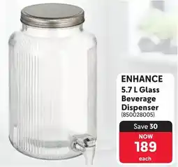 Makro Enhance Glass Beverage Dispenser offer