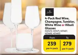 Makro Galateo Red Wine, Champagne, Tumbler, White Wine or Hiball Glasses offer