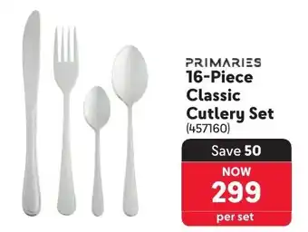 Makro Primaries Classic Cutlery Set offer