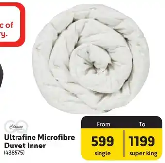 Makro Classic Ultrafine Microfibre Duvet Inner offer