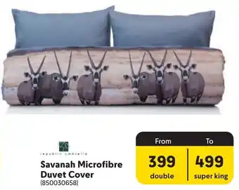 Makro Republic Umbrella Savanah Microfibre Duvet Cover offer