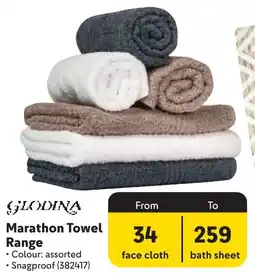 Makro Glodina Marathon Towel Range offer