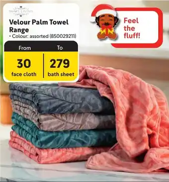 Makro Home Living Velour Palm Towel Range offer