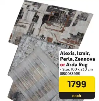Makro Alexis, Izmir, Perla, Zennova or Arda Rug offer